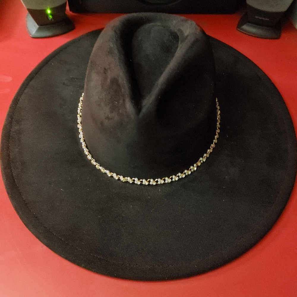 Giant Black Floppy Western Hat Sleek Mystique